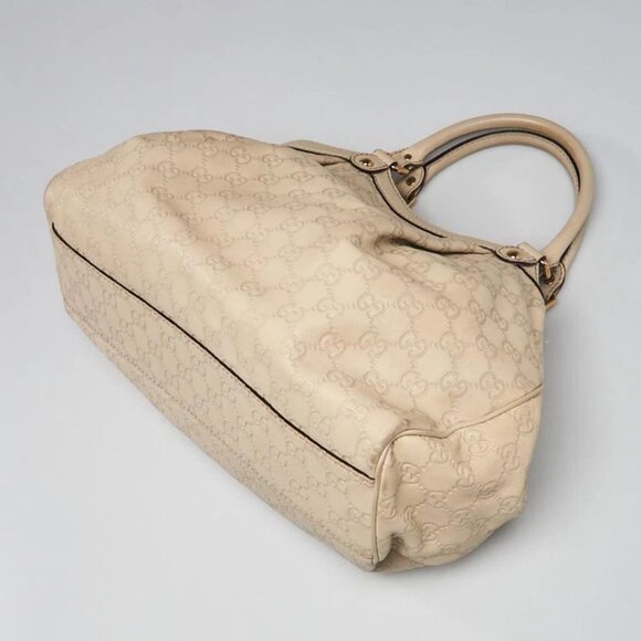 Gucci White Guccissima Leather Medium Sukey Tote Bag - Picture 3 of 12